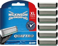 Wilkinson Sword Quattro Rasierklingen 6er Pac...