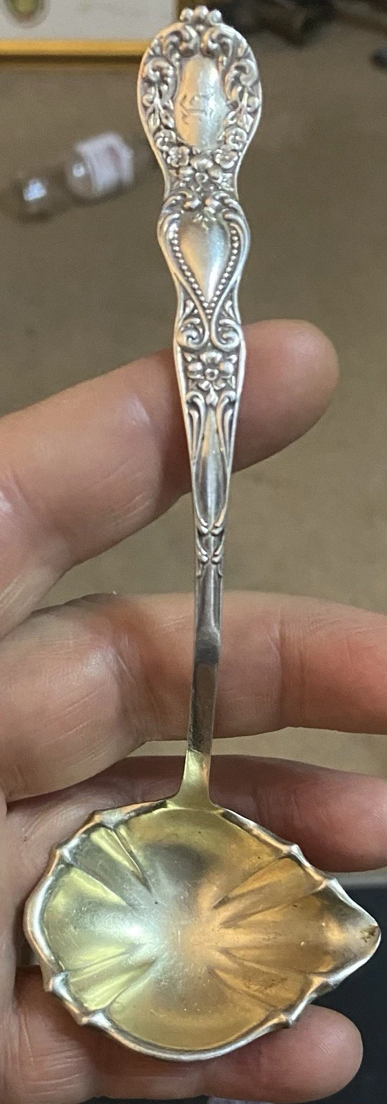 ANTIQUE Manchester Mfg. Co. Sterling Silver Sweet Sauce Ladle - 15 Gr