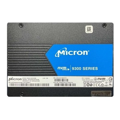 New Micron 9300 MAX 6.4TB 2.5'' U.2 SSD MTFDHAL6T4TDR -1AT1ZABYY 3DWPD TCL 6400GB