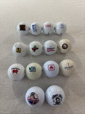 Lot of 14 Advertising Logo Golf Balls 2