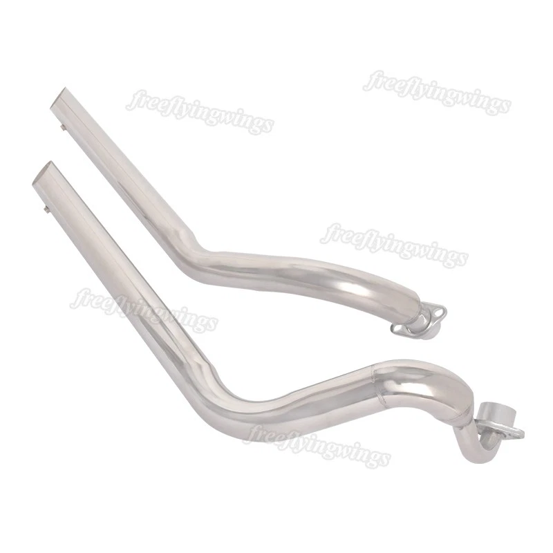V Star 650 For Yamaha XVS650 XVS400 2 Into 2 Exhaust System Header Link Pipe - Image 4 of 4