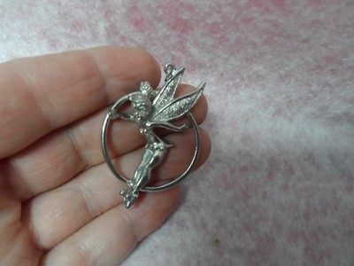 Vintage Walt Disney Disneyland TINKERBELL Pendant 1 7/8 inch