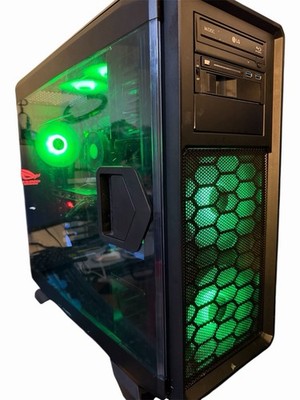 As-Is Corsair 760T Desktop, Ryzen 5, 8GB, Rx580 8Gb, 120GB+500GB, WIN11 READ!!