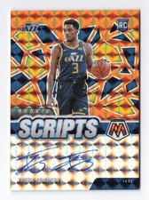 2020-21 Panini Mosaic Orange Prizm Scripts RC Rookie Mike Scott Auto #SC-MSC