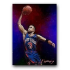John Starks #3 Art Card Limited 16/50 Edward Vela Signed (New York Knicks)