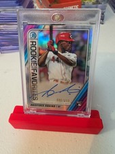 2020 Bowman Rookie of the Year Favorites Chrome 67/150 Aristides Aquino Auto 