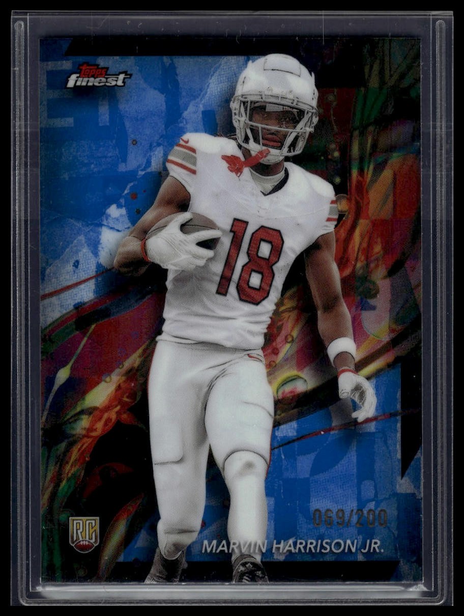 2024 Finest #89 Marvin Harrison Jr. Blue Refractor #/200