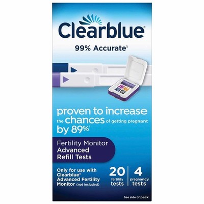 60 Clearblue Advanced Fertilitätsmonitor Sticks 12 Schwangerschaftstests 3 Packungen à 20