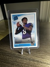 Panini 2018 Donruss Rated Rookie Lamar Jackson Rookie Card #317 Ravens NFL. rookie card picture