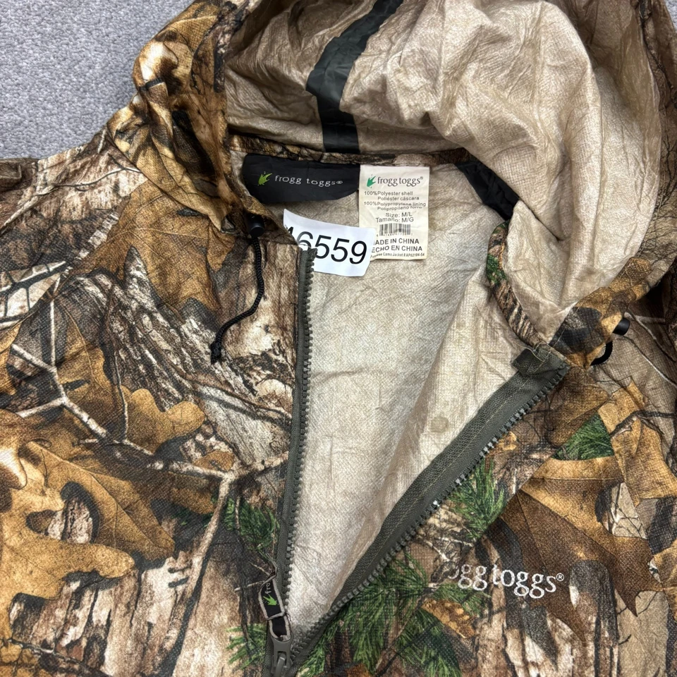 RealTree Jacket Adult Medium Brown Workwear Camo Hunting Lightweight Hood Men - Image 4 of 4