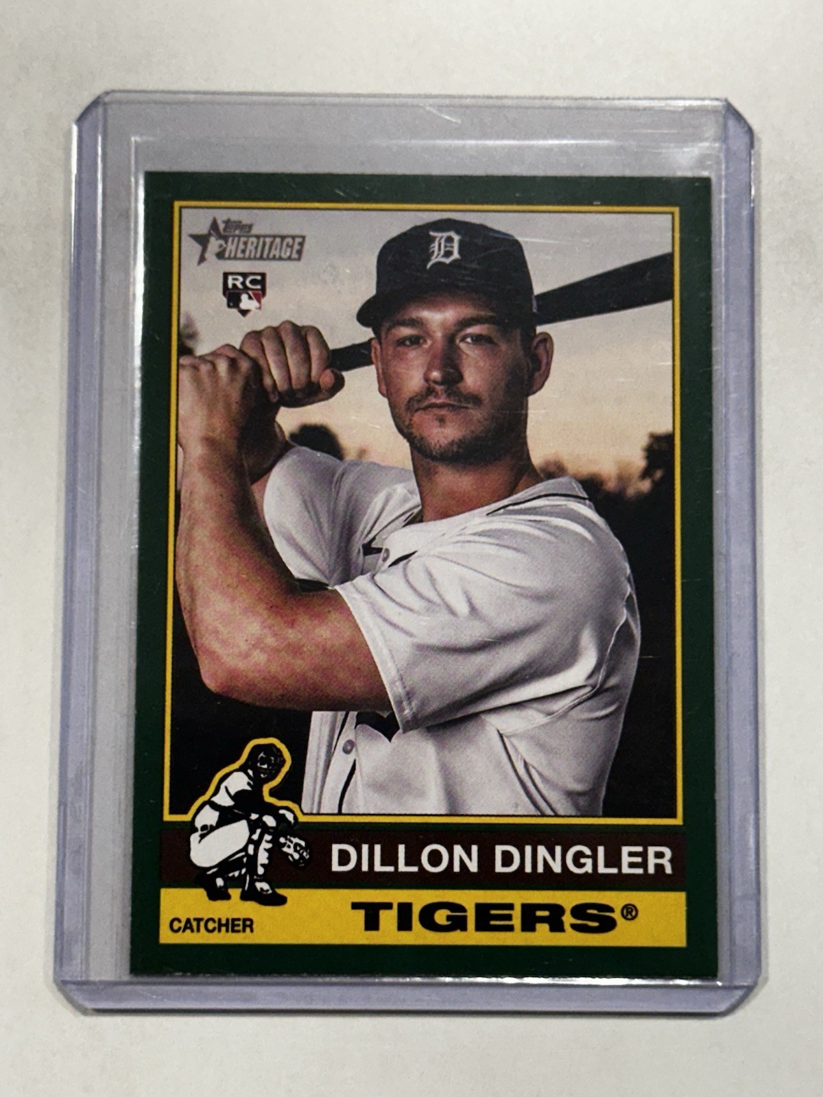 2025 Topps Heritage - Dillon Dingler #130 Dark Green Border (RC)