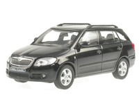 Skoda Fabia Ii Combi Schwarz Modellauto Abrex 1:43