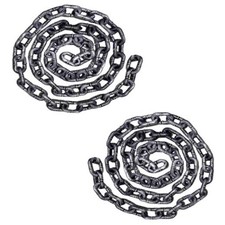 Halloween Chains - Removable Large Plastic Props - 6 Feet - Set of 2