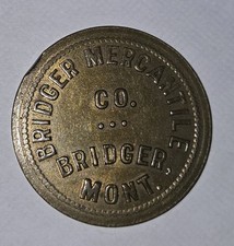 Vintage Bridger Mercantile Co. Montana Trade Token