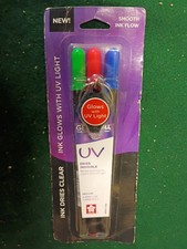 Sakura Gelly Roll UV 3 stylos vert/rouge/bleu flux d'encre lisse # 50809 Neuf dans sa boîte !