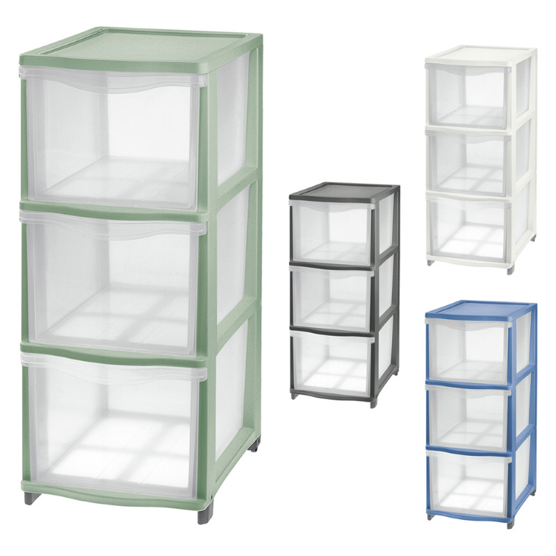 Cassettiera Espositiva Cover Line Bianca | Mobiletto per Stock e Magazzino