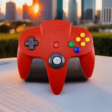 AUTHENTIC Original OEM Nintendo 64 N64 Controller - Tight Joystick 8/10 - RED 