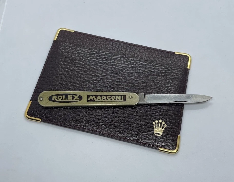 Navaja de Bolsillo Suiza Rolex Marconi - ¡RARA De Colección Coleccionable! - Gran regalo Foto 3 de 4