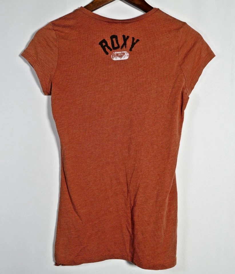 Vintage Roxy Paradise Womens Y2K Graphic Top Size M Long Streetwear Surf Casual - Image 4 of 4