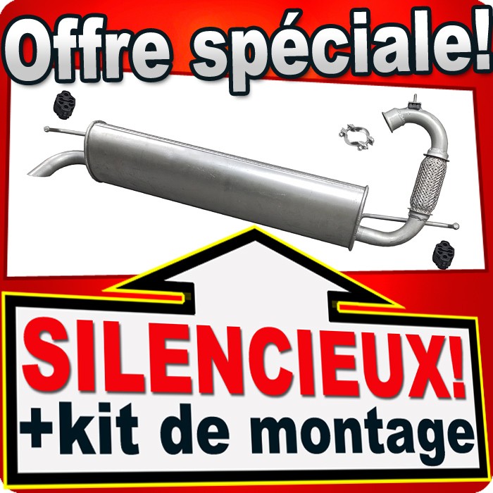 Silencieux arrière Twingo 3 1.0 SCe pot échappement Smart Fortwo Forfour 453