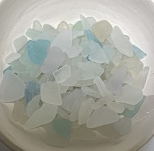 Rare Turquoise Sea Glass Lot Along With White And Rare Lavender 100+ Pieces