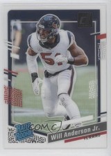 2023 Panini Clearly Donruss Rated Rookie Will Anderson Jr #90 0nr3