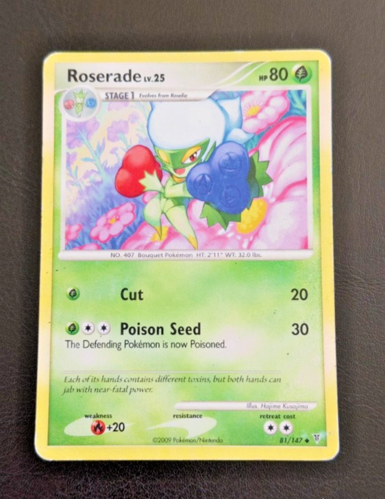 Roserade 81/147 Supreme Victors Regular Pokémon Card LP