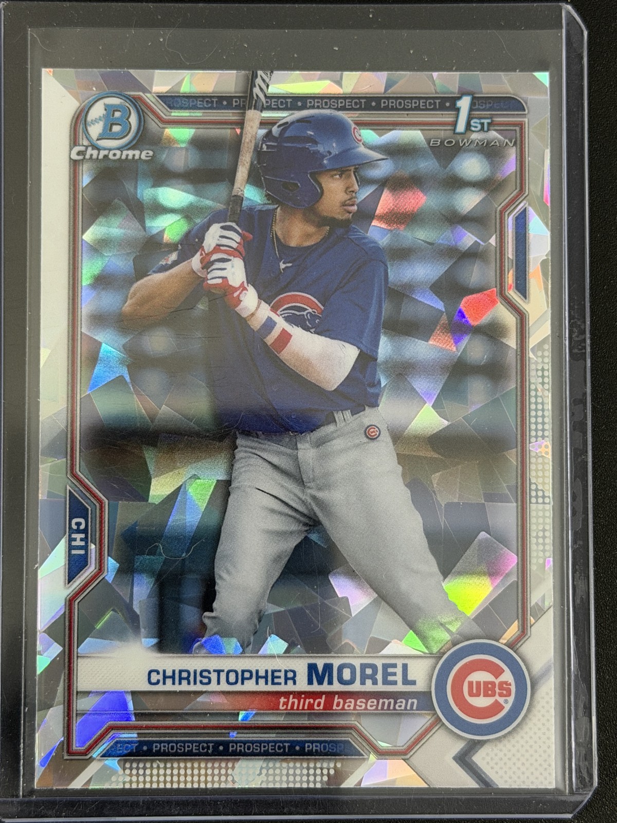 2021 Bowman - Chrome Prospects Christopher Morel #BCP-131 Atomic Refractor (RC)