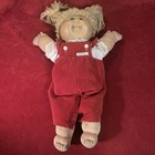 Vintage 1982 Cabbage Patch Kids Doll Xavier Roberts Blue Eyes Signed Signature