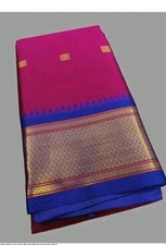 Kanchipuram Designer Silk Saree Indian Wedding Bollywood Formal Banarasi Sari