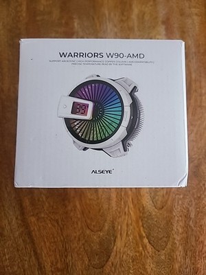 Alseye W90 CPU Cooler ,Temp Disp,for Sm Pc Case,90 Mm ARGB Lighting Fan.Open Box