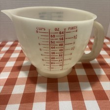 Vintage Tupperware Mix N Stor Store 8 Cup 2 Qt Measuring Bowl 500-3 - No Lid
