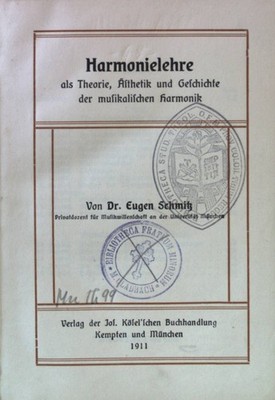 Harmonielehre als Theorie, Ästhetik und Geschichte der musikalischen Har 2031695