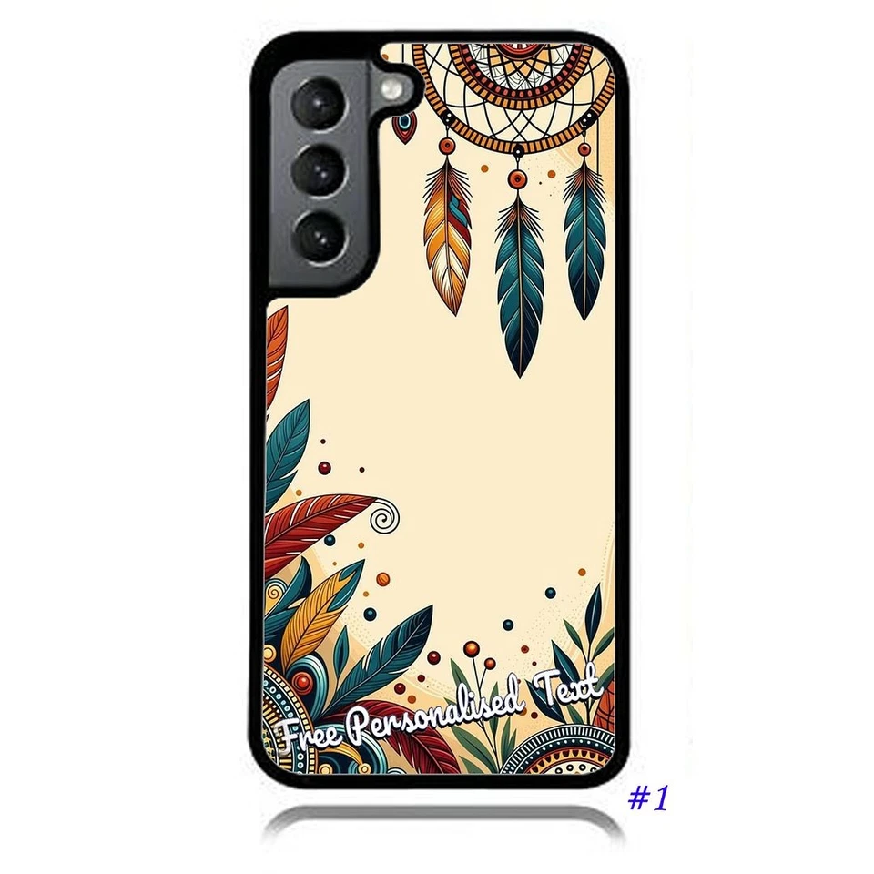 Funda Trasera Texto Personalizada Teléfono para Samsung Serie S23/22/21/20/10/9/8/7/6/5 Foto 2 de 4