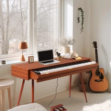 Digital Piano 88 Key Weighted Keyboard with Stand ,Three Pedal, Power Adapter