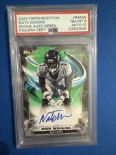 2024 Topps Inception - Rookie Autographs Nate Wiggins #RA-NW Green /150 (AU, RC)