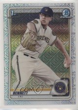 2020 Bowman Chrome Prospects Mega Box Mojo Refractor Nick Bennett #BCP-140 6u5