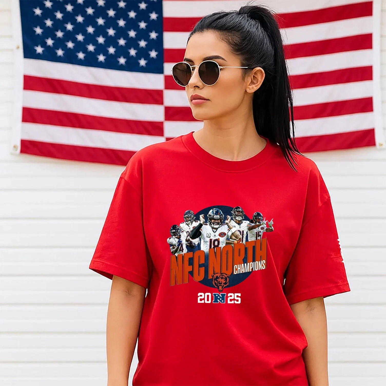 Chicago Bears 2025 NFC North Division Champions T-Shirt