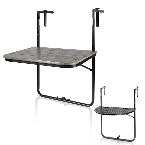 Mesa de balcón 20-27KG mesa colgante de balcón barandilla muebles mesa colgante mesa plegable balcón