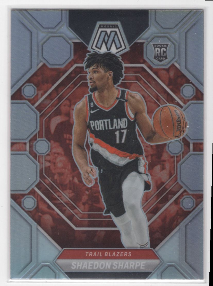 #213 Shaedon Sharpe 2022-23 Mosaic SILVER RC Trail Blazers
