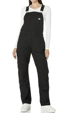 Dickies Women s Overalls Black 2XL Workwear Bib Utility Pants NWT