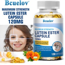 Reduces Eye Strain Lutein Zeaxanthin Capsules Support Vision Health 120 Pills