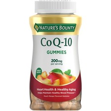 CoQ200mgummies Supports Heart Health 200mg Peach Mango Flavor 100 Count Nature