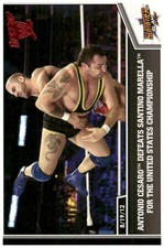 2013 Topps Best of WWE #40 Antonio Cesaro Defeats Santino Marella