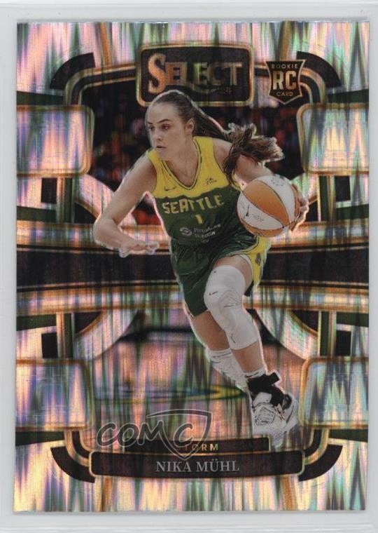 2024 Panini Select WNBA Concourse Silver Flash Prizm Nika Muhl #27 09wc