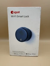 August Home AUG-SL05-M01-G01 WiFi Smart Lock, Matte Black, OPEN BOX