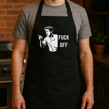 Funny Black Barbecue Aprons Chef Apron Sacastic Adult Apron