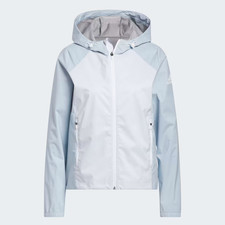 New Adidas Golf Provisional Wonder Light Blue Rain Jacket Women's Size Small