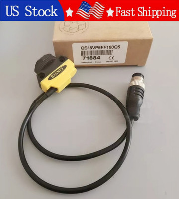 1PCS Brand New FOR BANNER QS18VP6FF100Q5 Sensor QS18VP6FF100Q5 US Stock