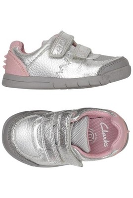 Clarks Kinderschuh Mädchen Sneaker Sandale Halbschuh Gr. 20 Silber #k35g3oe